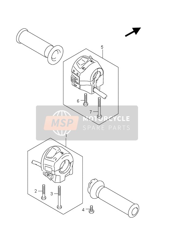 Suzuki UH125 BURGMAN 2010 Handle Switch for a 2010 Suzuki UH125 BURGMAN